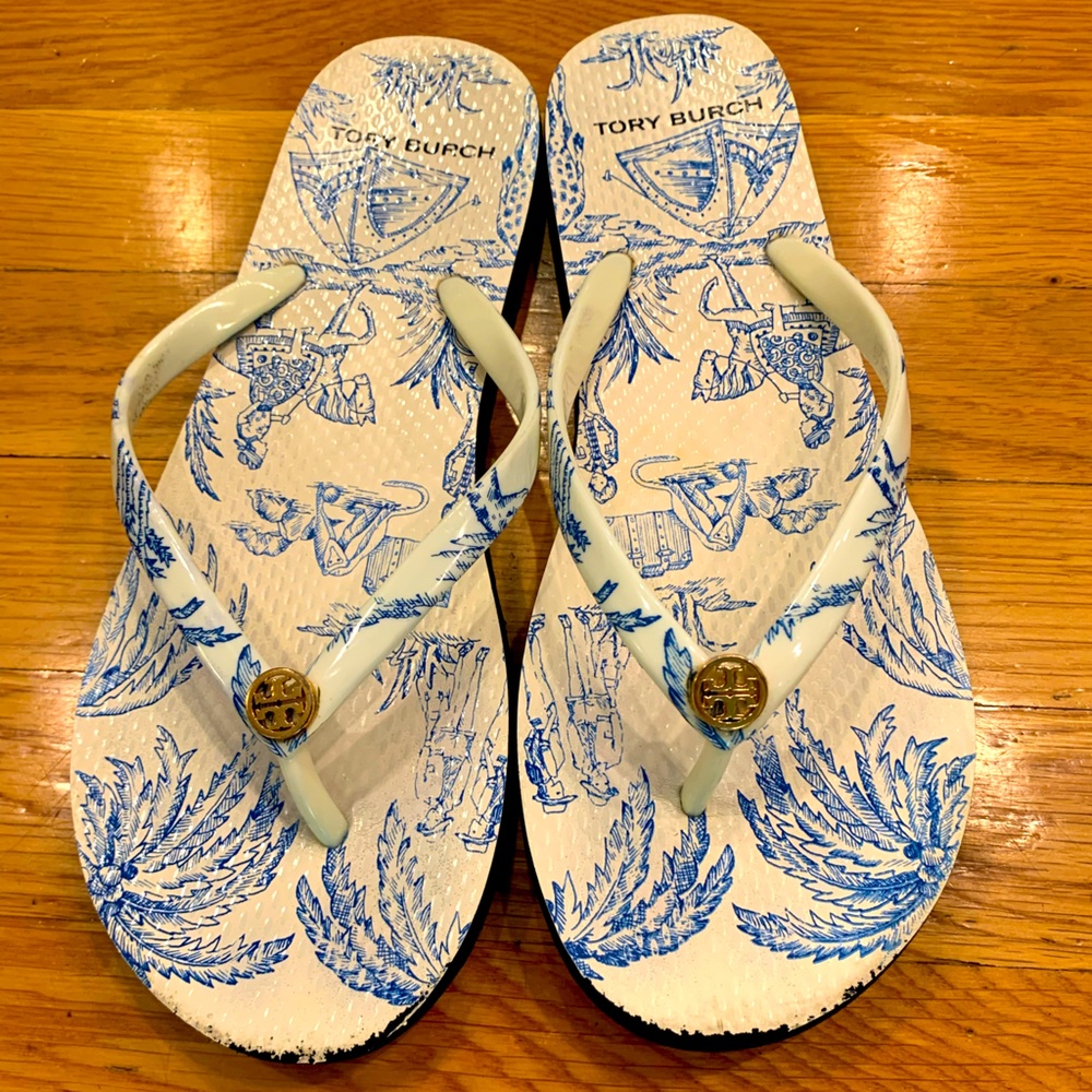 Tory Burch Island Flip Flops Size 9